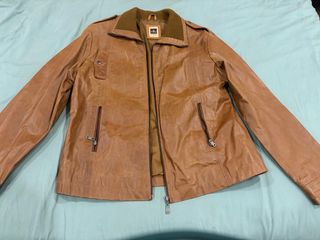 Cazadora Piel Camel Talla XL