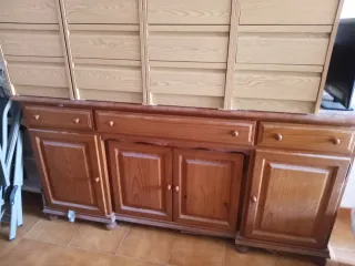 Mueble comedor rústico madera