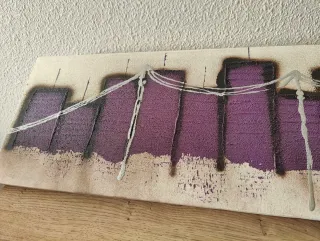 Cuadro abstracto Nueva York | Skyline urbano