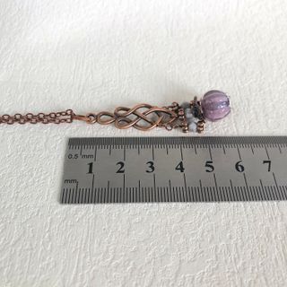 Collana in rame con pietre naturali e vetro Murano