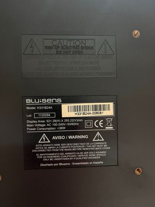 Televisor Blue sens Negro