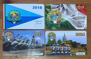 4 Tessere Vespa Club Italia 2018-2024