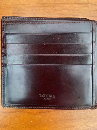 Cartera de piel Loewe marrón