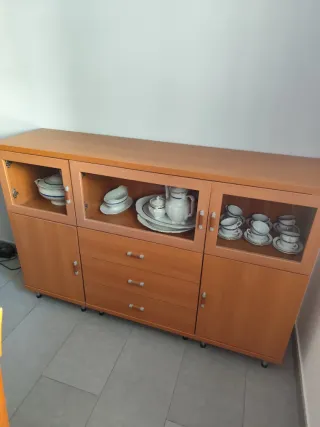 Salón completo de madera