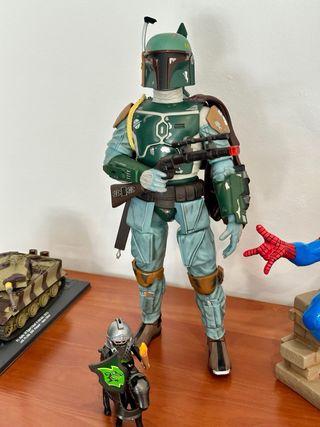 Figuras Star Wars: Boba Fett, Spiderman, AT-ST,