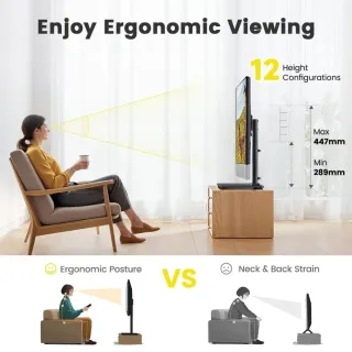 Soporte Giratorio TV Sobremesa Universal 32"-60"