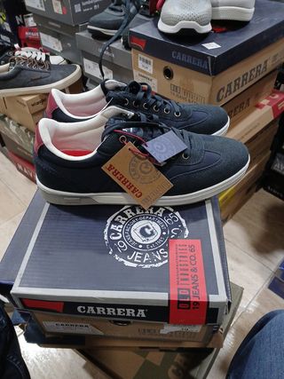 Zapatillas deportivas Carrera azul y blanco t 40