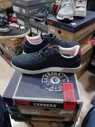 Zapatillas deportivas Carrera azul y blanco t 40