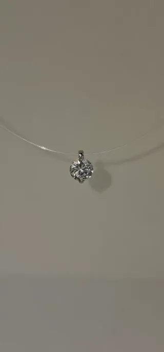 Collar circonita plata