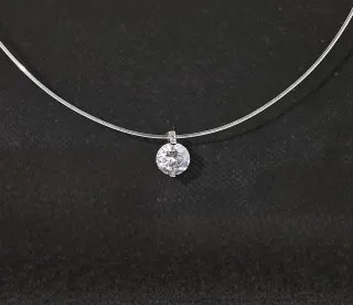 Collar circonita plata