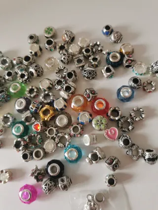 90 Abalorios Pulsera Tipo Pandora