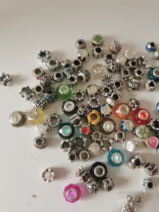 90 Abalorios Pulsera Tipo Pandora