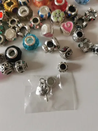 90 Abalorios Pulsera Tipo Pandora