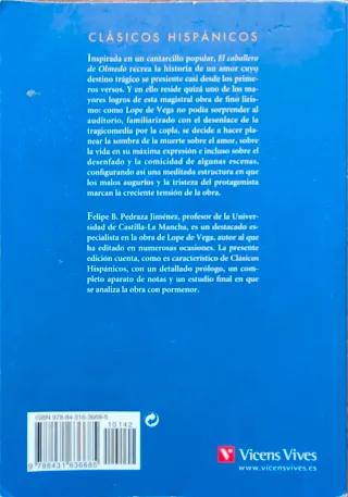 El Caballero De Olmedo N/c (Clasicos hispanicos...