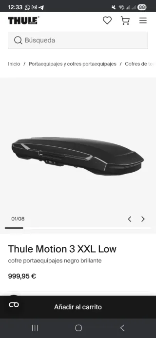 Cofre Thule Motion 3 XXL Low NUEVO