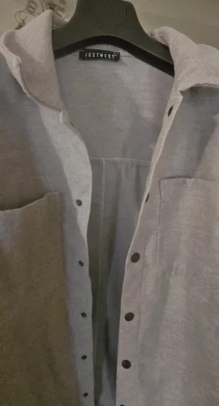 Camicia uomo manica lunga JustWest grigia