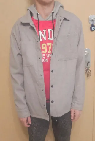 Camicia uomo manica lunga JustWest grigia