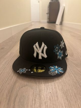 Gorra New Era Yankees Negra Copos Nieve