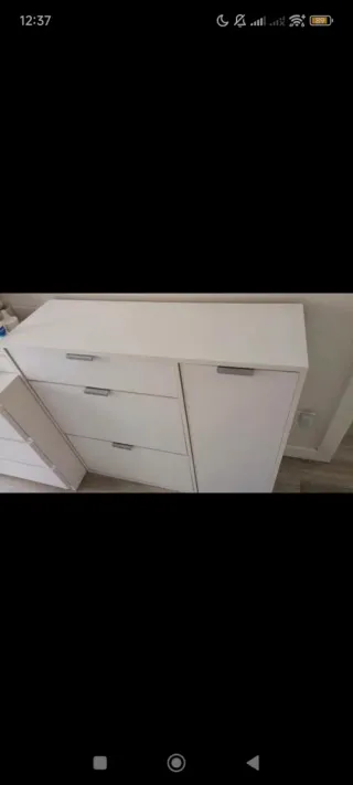 Zapatero blanco buen estado