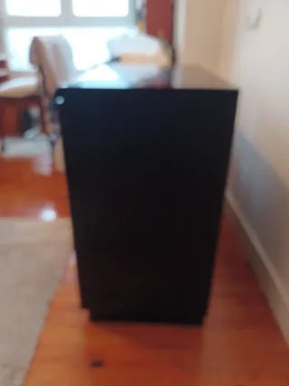 Mueble negro lacado 90x42x75