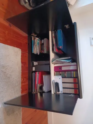 Mueble negro lacado 90x42x75