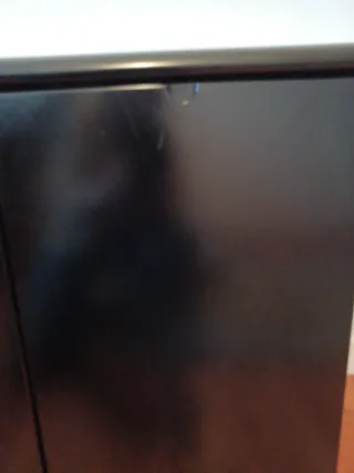 Mueble negro lacado 90x42x75