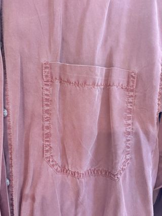 Vestido Camisero Zara Burdeos Talla M