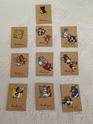 Pack Pins Tom & Jerry para Ropa