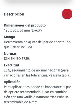 Destornillador Dinamométrico Wiha TorqueVario-S