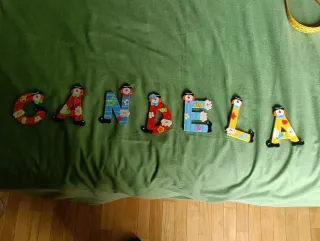 Letras de madera CANDELA para decorar