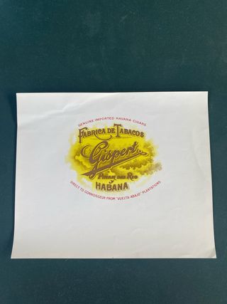 Litografias Habilitaciones de puros vitolas