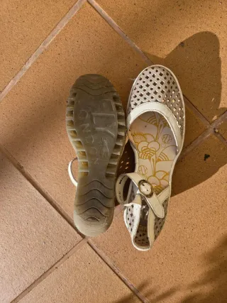 Sandalias Fly London Plata/Blanco