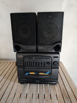 Aiwa CA-W51 Minicadena con Doble Cassette
