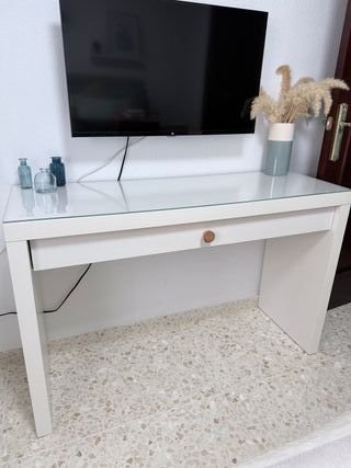 Tocador Blanco con Cristal Ikea