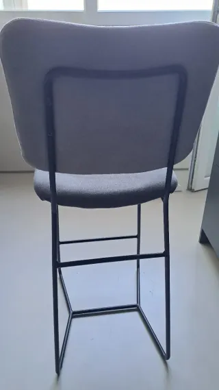 Taburete Alto Gris 62cm, 4 unidades