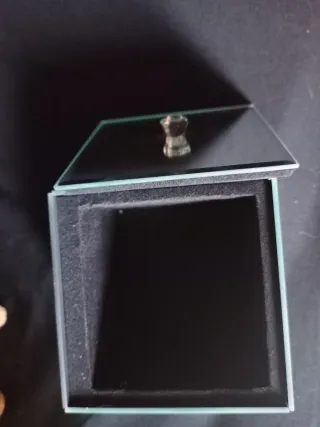 Joyeros de espejo cristal y diamantes