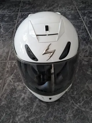Casco Moto Scorpion EXO-750 Blanco Integral