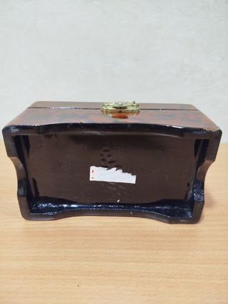 Joyero vintage con forro rojo