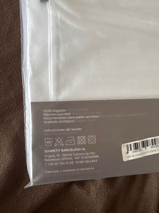 Conjunto sábanas minicuna sin abrir