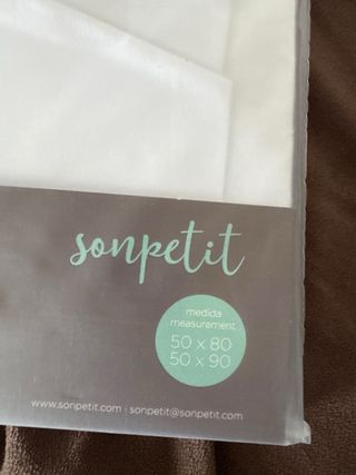 Conjunto sábanas minicuna sin abrir