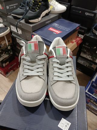 Zapatillas deportivas Carrera grises y blancas 40