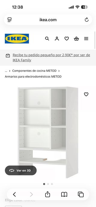 Armario de cocina para extractor IKEA