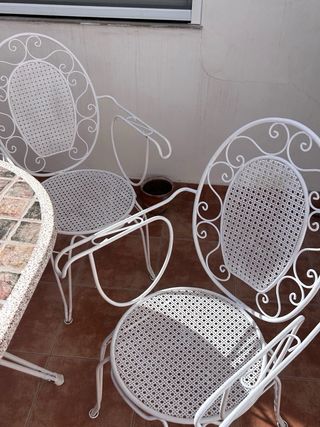 Mesa de mármol macizo multicolor