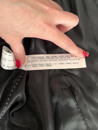 Americana Zara Negra Hombre Talla XL