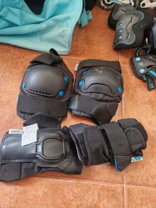 Patines en línea y protecciones