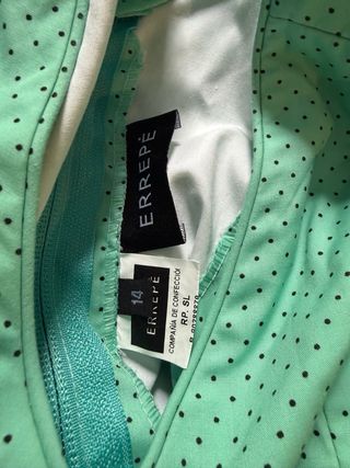 Traje Flamenca Errepé Verde Agua Talla 14