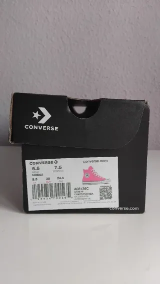 Zapatillas Converse Chuck Taylor Rosa Talla 38