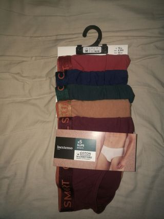 Pack 5 Calzoncillos Inextenso Talla M
