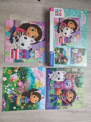 Puzzles Clementoni 5+ y Trefl 4+