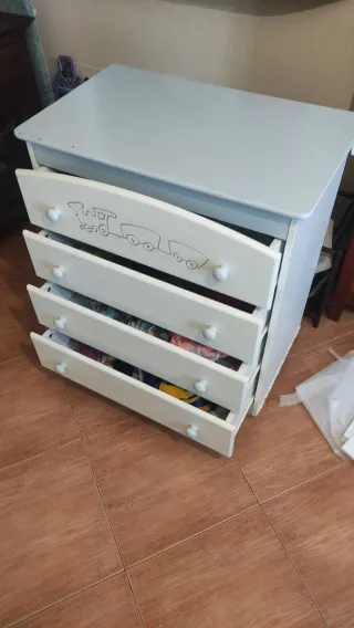 Cómoda infantil TRAMA con hueco para bañera